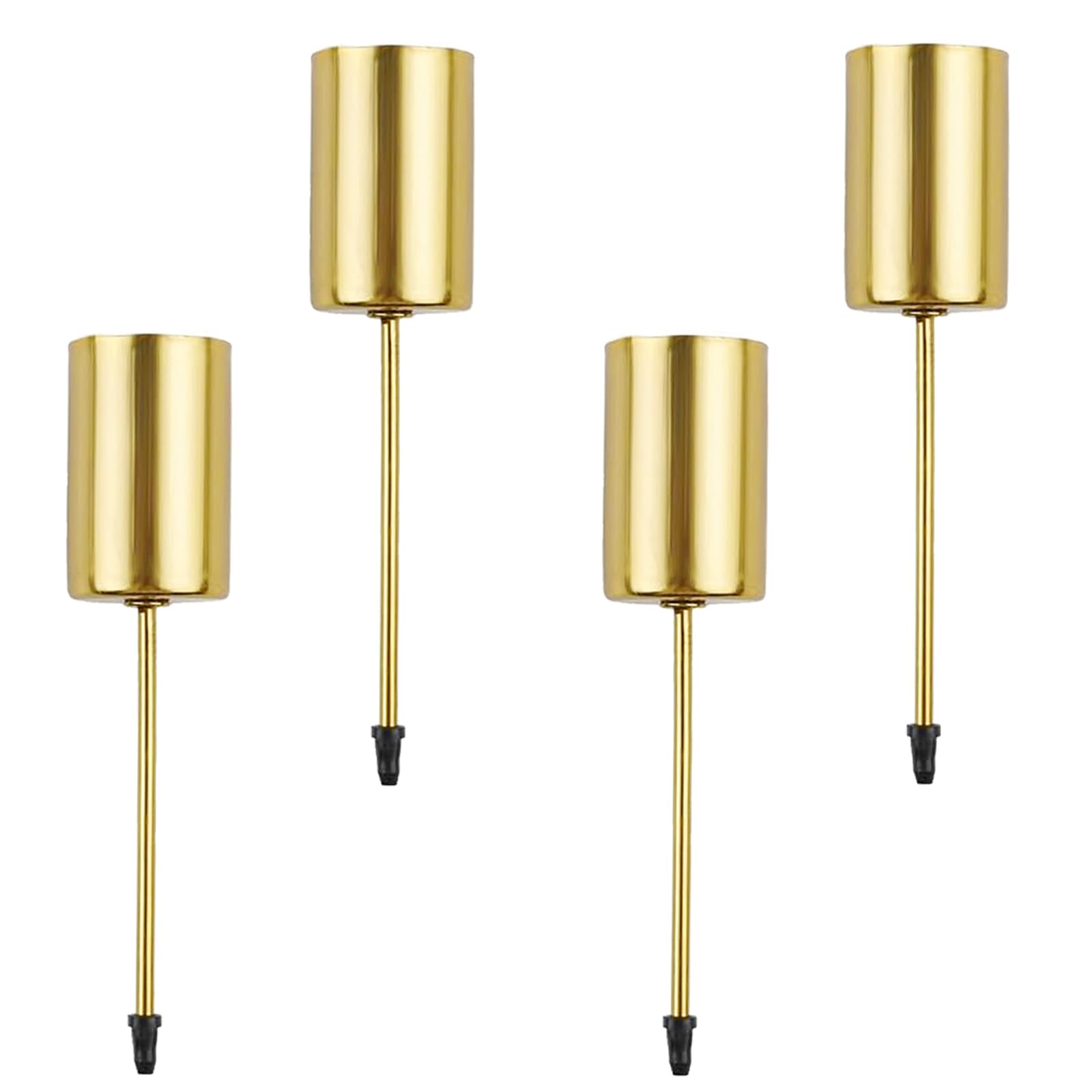 Lot 4 Bougeoirs Noël Avent Rétro – Couronne Métal Vintage – Support Bougie Stable & Élégant