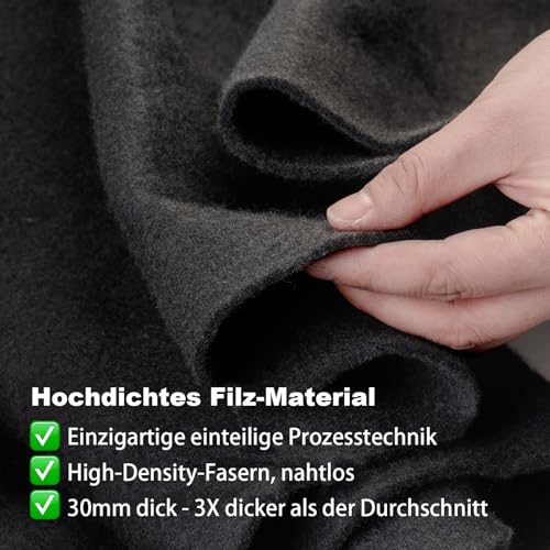 Belmeri Poolunterlage Rund 366 cm – Vorgeschnittene Bodenplane für Aufstellpools & Whirlpools, Nahtlos, Robust, Einfach zu Verlegen, Ideal für Outdoor, verlängert die Lebensdauer der Auskleidung