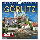  Kalender Görlitz 2024: 13,5x14 cm - Tischkalender
