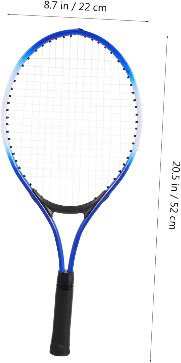 YARNOW 1set Boys and Girls Tennis Racket Set Lightweight Rackets Practice Ball for Outdoor Sports Blue for Boys and Girls Encourages Athletic Skills and Family Interaction
