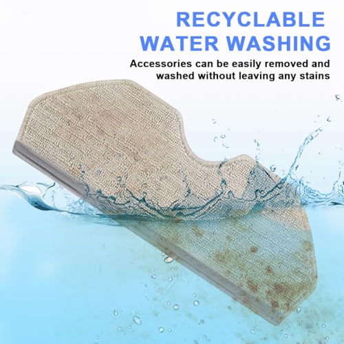 Image of HASTHIP 2Pcs Replacement Mop Pads for Narwal K1 /Freo X Plus Vacuum Cleaner, Microfiber Mop Pads Water Abserbent Scrubbing Pads Cleaning Pads Universal Replacement Mop Pads Cleaning Tools