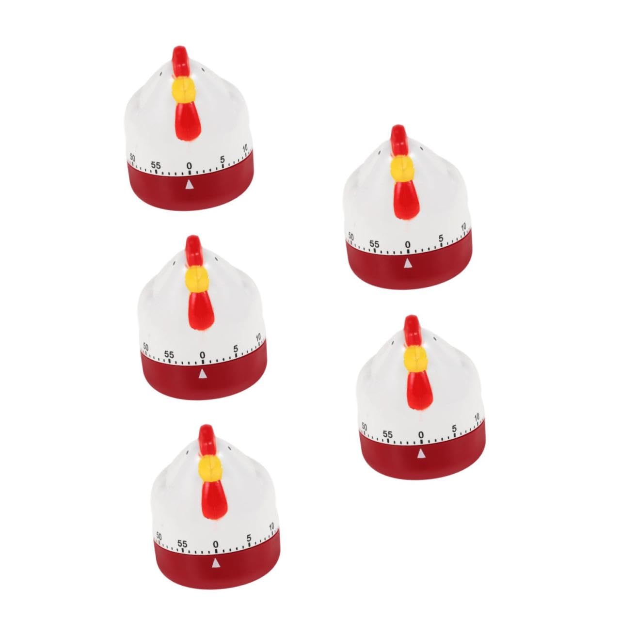 BESTOYARD 5stücke Küchenmechanischer Timer Im Tierdesign Tragbares Kochwerkzeug Für Präzises Timing Für Backen Kochen Und Üben Batteriefrei Und Einfach Zu Bedienen