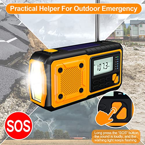 Olycism Radio portatile solare con batteria