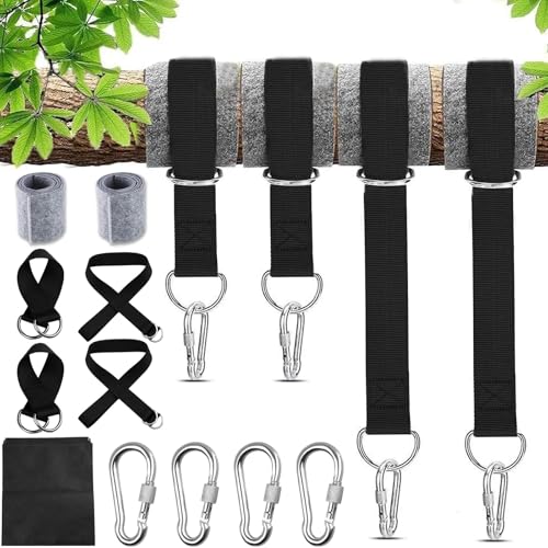 wonkeken 4 Stück Schaukel Befestigung 2 Stück 150cm x 2.5cm Hängematte...
