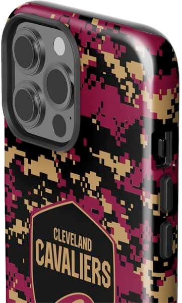 Skinit Impact Phone Case Compatible with iPhone 14 Pro Max - Officially Licensed NBA Cleveland Cavaliers Digi Camo Design