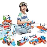 STEM Toys, Educational Engineering Model Building Set, Best Erector Kit, Creative DIY Construction STEM Learning Toy for Kids, Toddlers, Boy, Girl Age 5, 6, 7, 8, 9 Years Old - Build and Play
