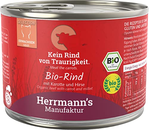 Herrmanns Rind mit Karotten und Hirse, 12er Pack (12 x 200 g)