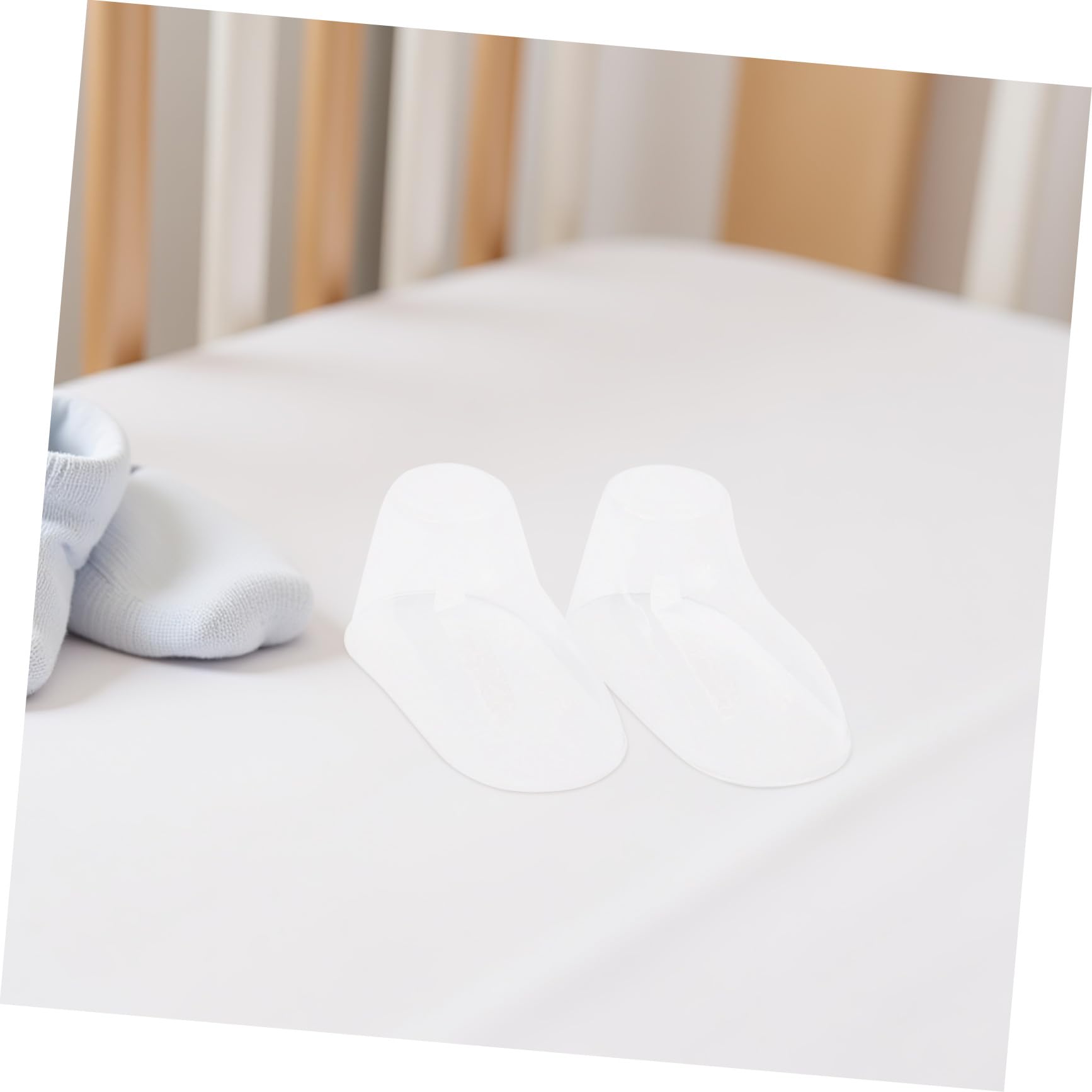 Zerodeko Lot de 100 Embauchoirs à Chaussures en Plastique Transparent pour Bébé, Support de Chaussettes, Maintien Forme, Évite la Déformation, Adapté aux Chaussures pour Tout-petits