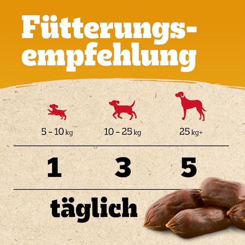 Pedigree Ranchos Sausages 7x60g Leckerlis mit 100% natürlichem Schwein