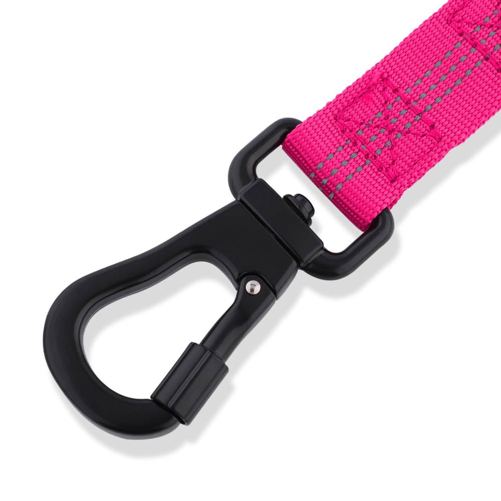 Snootiful Hound Secure Bungee Dog Lead With Locking Carabiner Clip, Double Handle Shock Absorbing Lead, Assorted Colours - Image 2