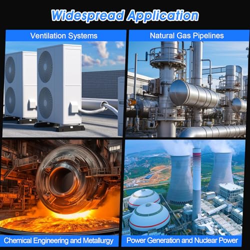 Differenzdruckmessgerät Digital Manometer Multifunktionales Differenzdruckmanometer GR-T9-TM510 Misst Unterdruck/Überdruck/Differenzdruck ±30 psi / 206,8 kPa Datenspeicher LCD-Display Zwei Anschlüss