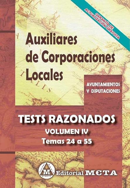 Portada de Auxiliares de Corporaciones Locales Volumen IV TESTS RAZONADOS EDICIÓN 2023