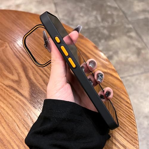Étui magnétique pliable rigide protégeant l'objectif iPhone 15 Plus - 4