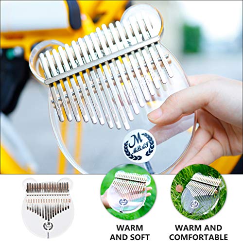 BIENKA Kalimba 17 Touches Pouce Piano Acrylique Ours Forme Doigt Piano Instrument de Musique Portable Cadeaux avec… - Les Beatles, Paul McCartney, John Lennon, RIngo Starr, George Harrison BIENKA Kalimba 17 Touches Pouce Piano Acrylique Ours Forme Doigt Piano Instrument de Musique Portable Cadeaux avec… – Image 5