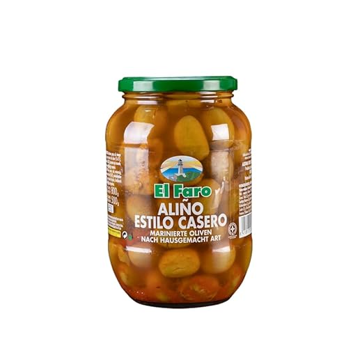 TARRO ACEITUNAS ALIÑO CASERO 500gr. EL FARO
