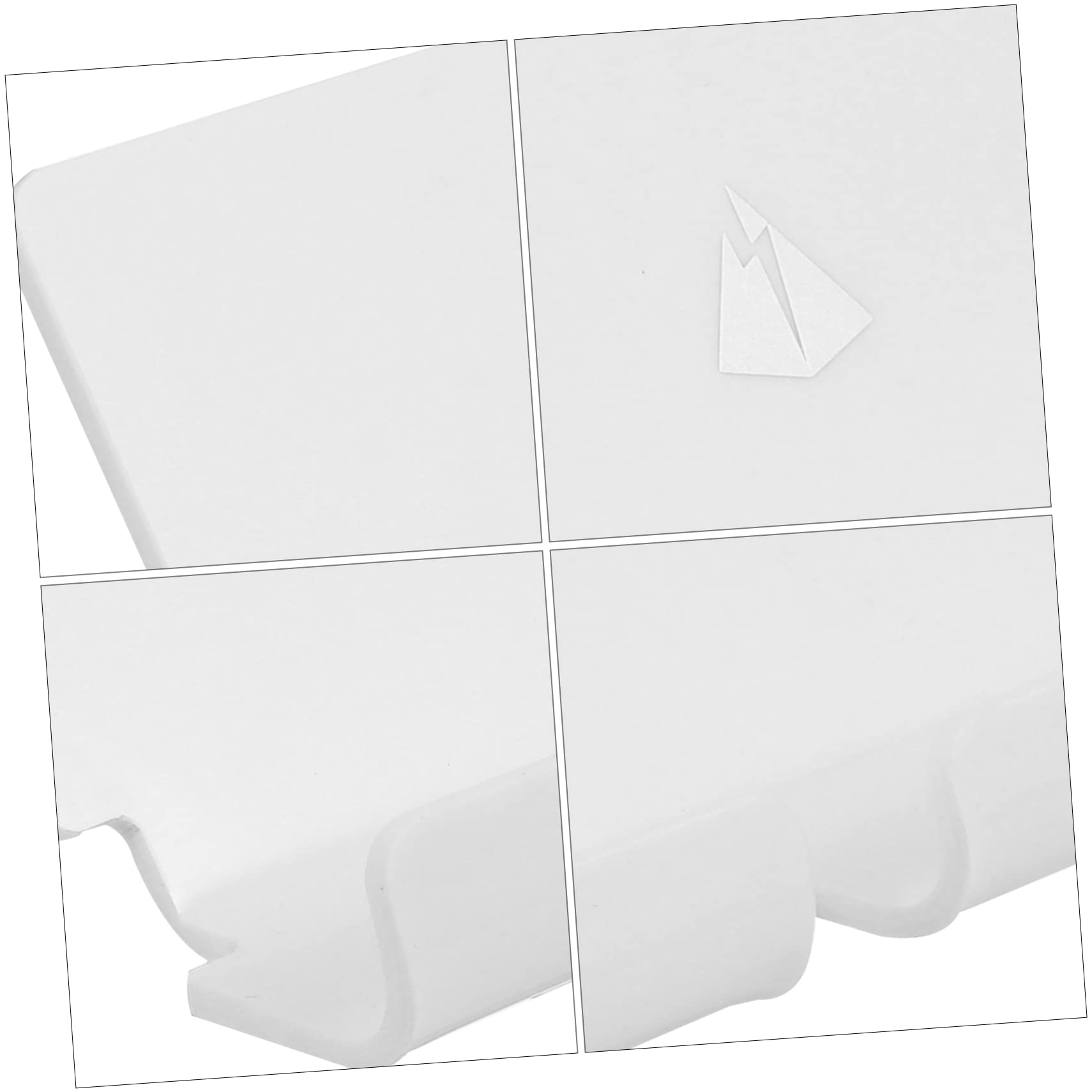 Uonlytech 2pezzi Supporto Telefonico Da Parete Acrilico Montaggio Senza Perforazioni Per Cucina e Camera Da Letto Compatibile Con Smartphone e Tablet Design Pratico e Durevole