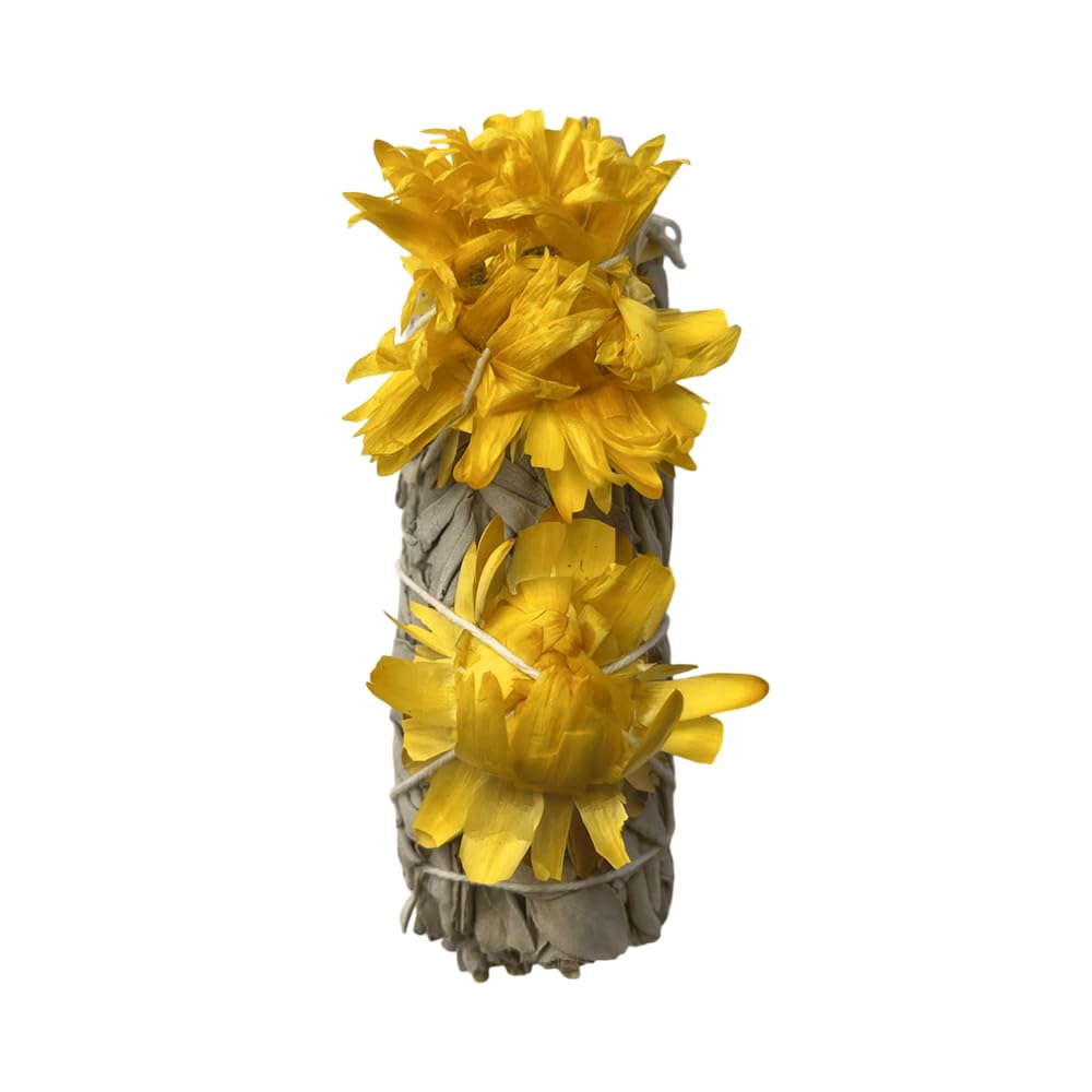 Smudge Stick, White Sage and Sunflower 4"