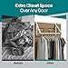 HOLDN’ STORAGE Over The Door Hanger Foldable - Over The Door Rack for Hanging Towels, Coats & Clothes - Over The Door Hanger Hooks for Bedroom, Washroom and Office.