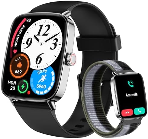 Tensky Smart Watch for Men/Women Android & iPhone, 1.85