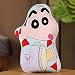 WENJZJ Anime Crayon Shin-Chan nohara shinnosuke Figure Cosplay Peluche Jouet Mignon poupée Molle Home canapé décor Collection Collection Peluche Enfants Cadeau 50cm-F