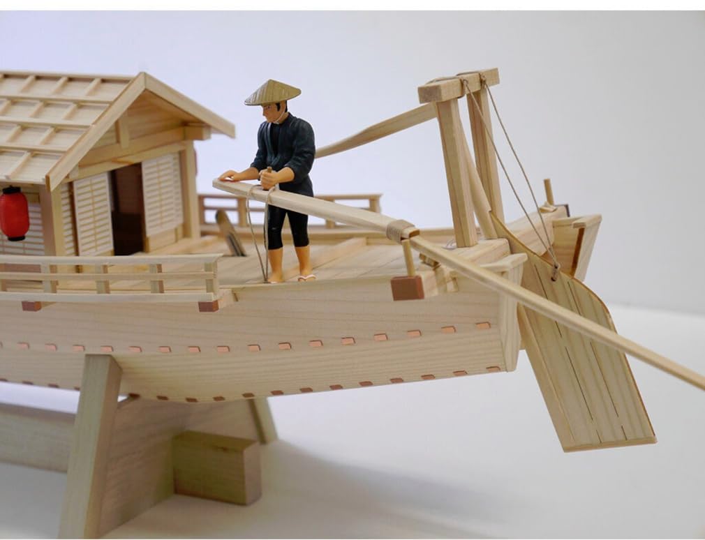 Amazon | ウッディジョー 1/24 屋形船 木製模型 組み立てキット (船