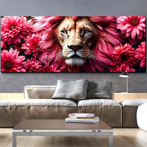 Diamond painting fleur géant pour salon kit broderie diamant grand format décoration murale