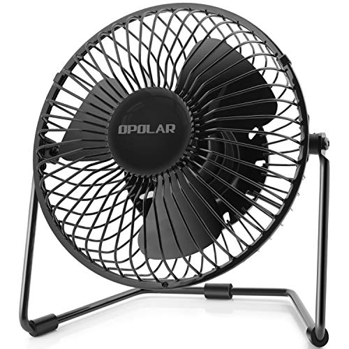 OPOLAR 5-Inch USB Desk Fan, Portable Mini Personal Fan with Two Speed-Settings, Super