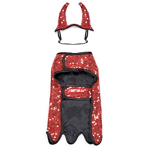 Zack & Zoey Sequin Devil Dog Costume, 8"/X-Small #TOP2