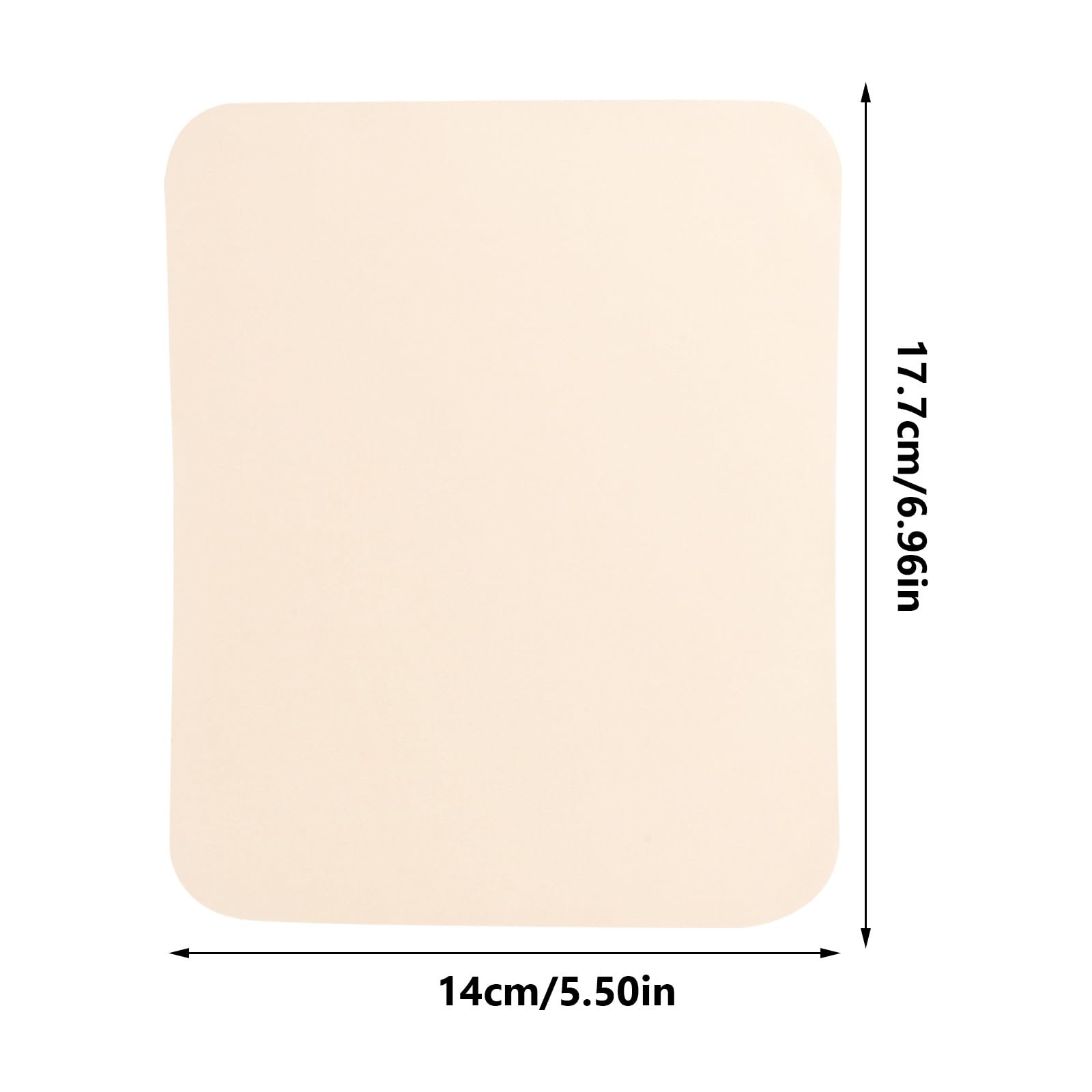 BESTYASH 100 Hojas de Tela de Cerámica Absorbente de Cuero Beige para Manualidades Diy, Herramienta Portátil Adecuado para Alisar y Moldear Barro