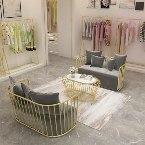 Image of Modern Velvet Wing Back Armchair - Upholstered Lounge Chair with Golden Wrought Iron Frame, Single Sofa for Living Room, Bedroom, or Home Office (Cream White)