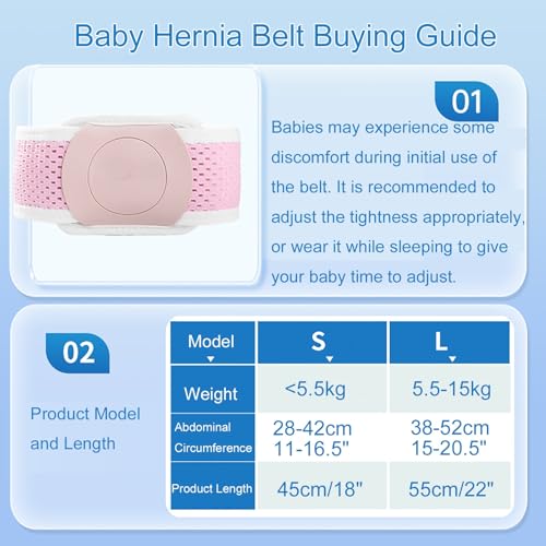 Faja para Hernia Infantil con Almohadillas de Compresión Ajustable Small miniatura 2