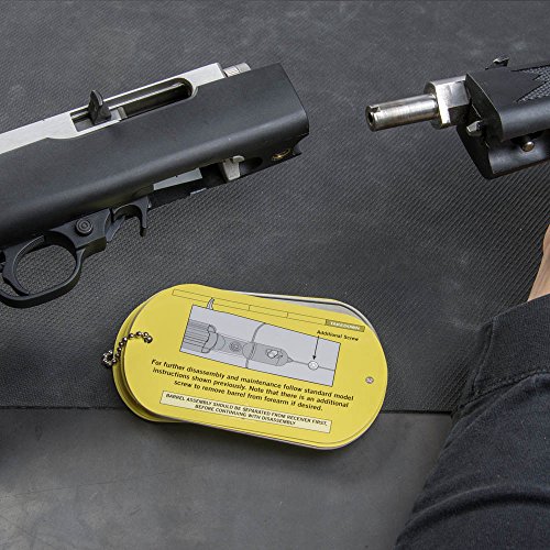 Real Avid Quick Gun Reference Field Guide For Ruger 10/22 Rifle, Gun Cleaning & Maintenance, Pocket Size Gunsmithing Book, Diy Gunsmith Handbook And Rifle Manual #TOP6