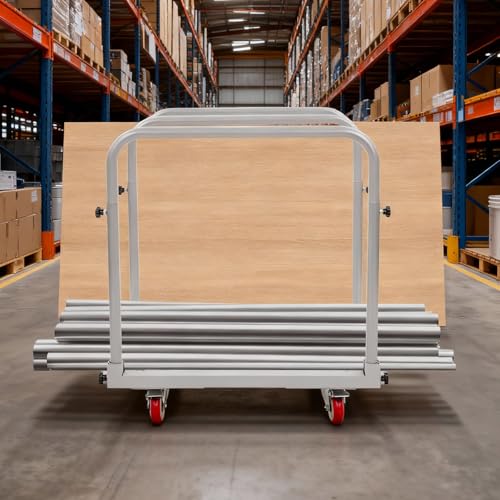 Carretilla de panel con capacidad 1400 lbs, acero resistente miniatura 4