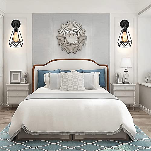 Aplique de iluminación Edison E27 antiguo industrial con farolillo ajustable de pared 3