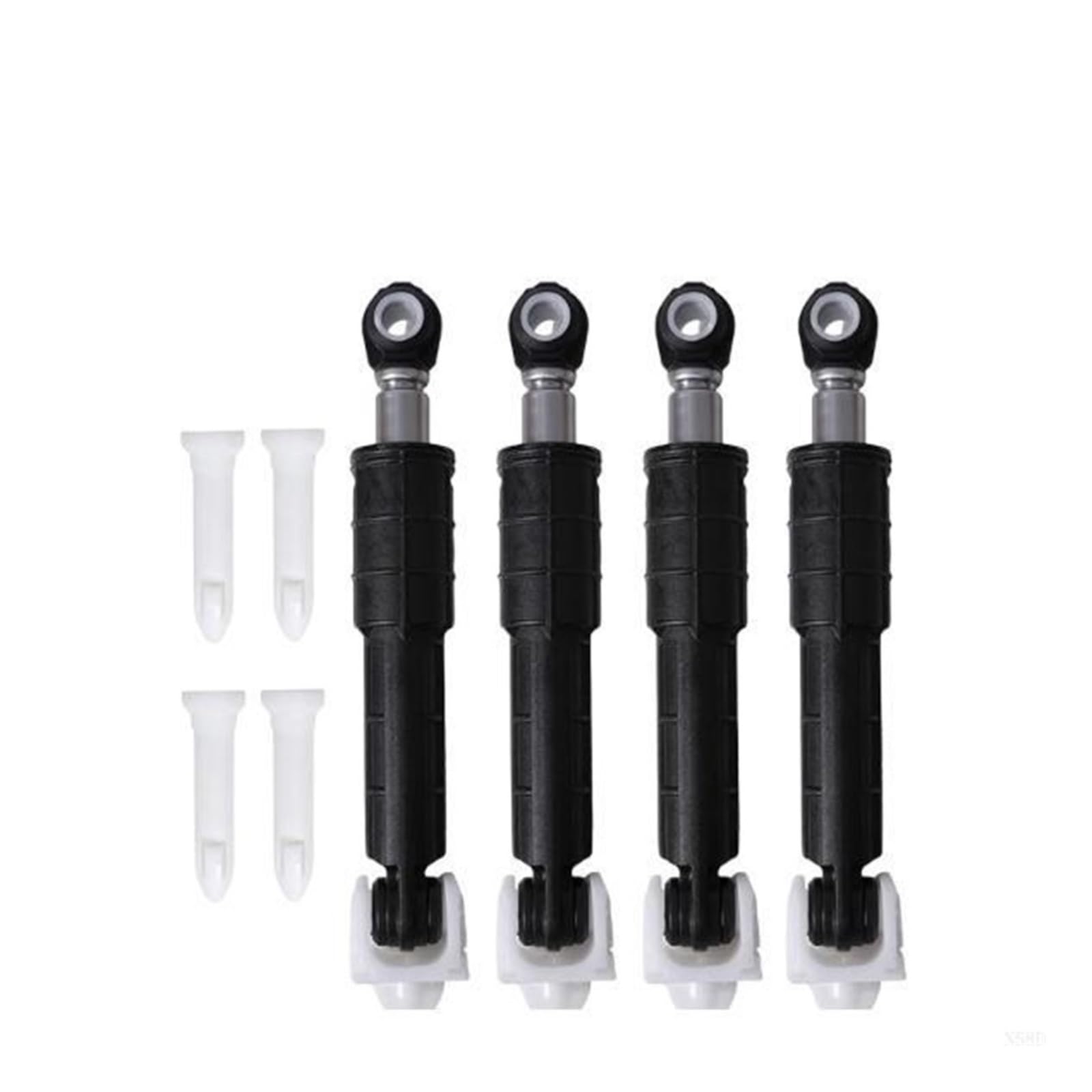 4 varillas antivibración para lavadora N58D | Amortiguadores fáciles de reemplazar, ABS, aprox. 9.5inch 24.13cm, N58D13AC2009619