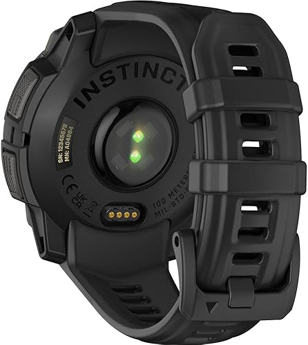 Miniatura 6 de Garmin Instinct - Reloj inteligente GPS para exteriores de 3 a 1.772 in, AMOLED, color negro con banda negra, paquete 010-02936-00 con 2 años