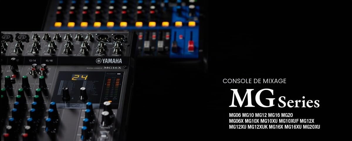 Yamaha MG16XU Mélangeur 16 entrées 6 bus avec effets