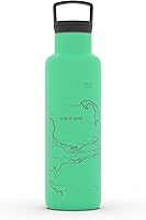 Vista 28 de Well Told Botella de agua aislada con mapa de Washington DC grabado, botella de acero inoxidable grabada (21 onzas, blanco) botella aislada de mapa