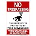 My Sign Center UV Protected and Weatherproof Thick Rust Free Aluminum No Trespassing This Property Is Protected By Video Surveillance Trespassers Will Be Prosecuted Sign, 7 x 10 Inch