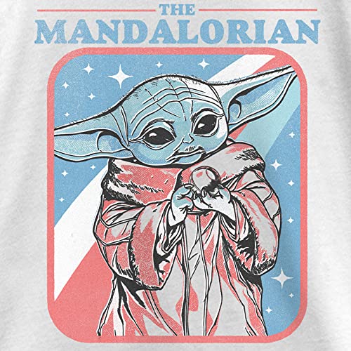 The Mandalorian Girl's Star Wars Fourth of July Grogu Stars and Stripes T-Shirt2