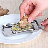 Ginger Grater, Newness Stainless Steel Shovel-shaped Food Grater for Ginger, Garlic/Ginger Grater Grinder Zester