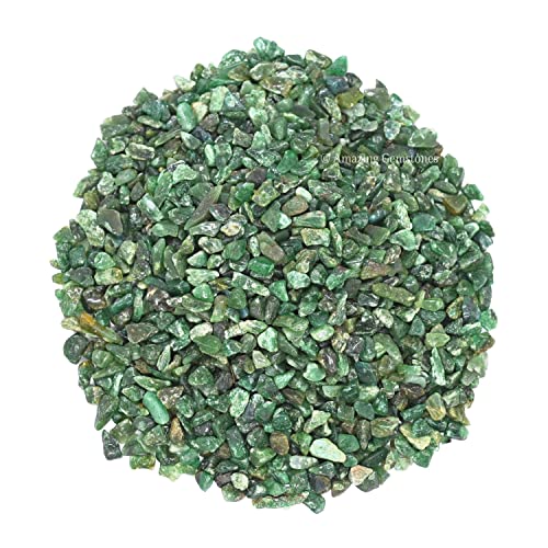 Image of Green Aventurine Crystal Chips Aquarium Gravel Rocks - Green Aventurine Chips Bulk Fish Tank Gravel, Small Tumbled Stone Chips and Tiny Crystals for Decoration (Natural AAA Grade Gemstones)