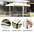 Yangming Gazebo 10X10 ft Outdoor Gazebos Clearance with Outside Mosquito Netting for Patio Deck Backyard Garden, Beige and Black