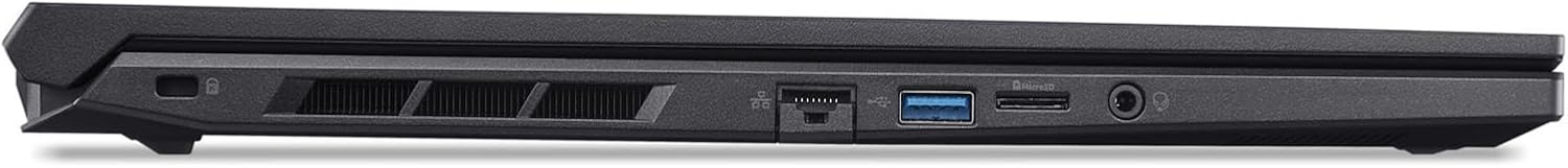 Vasen puoli view of Acer Nitro V 16 Gaming Laptop showing ports
