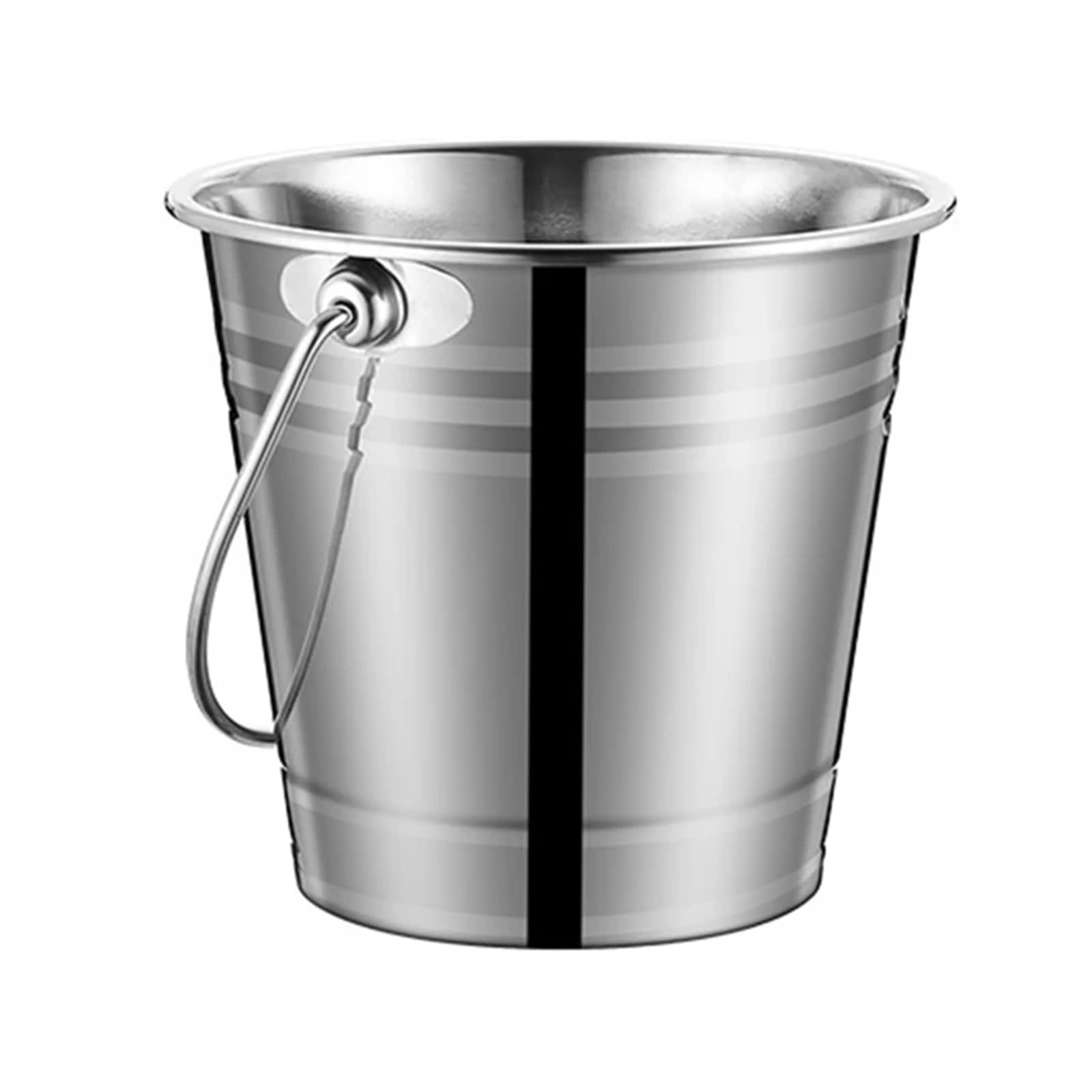 Secchiello for Punch nel Ghiaccio in Acciaio Inossidabile for Vino e Birra, for Forniture for Feste di Vino e Birra per Casa, Bar(2L)
