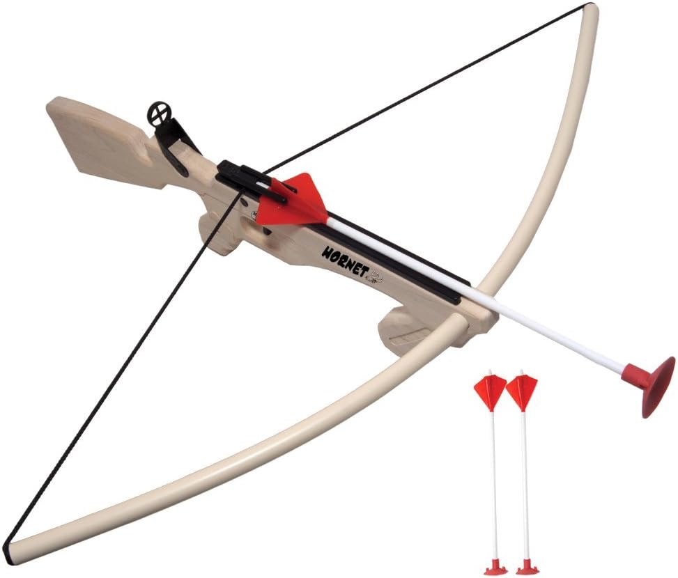 Wooden Rifle Cross Bow Set with 3 Arrows