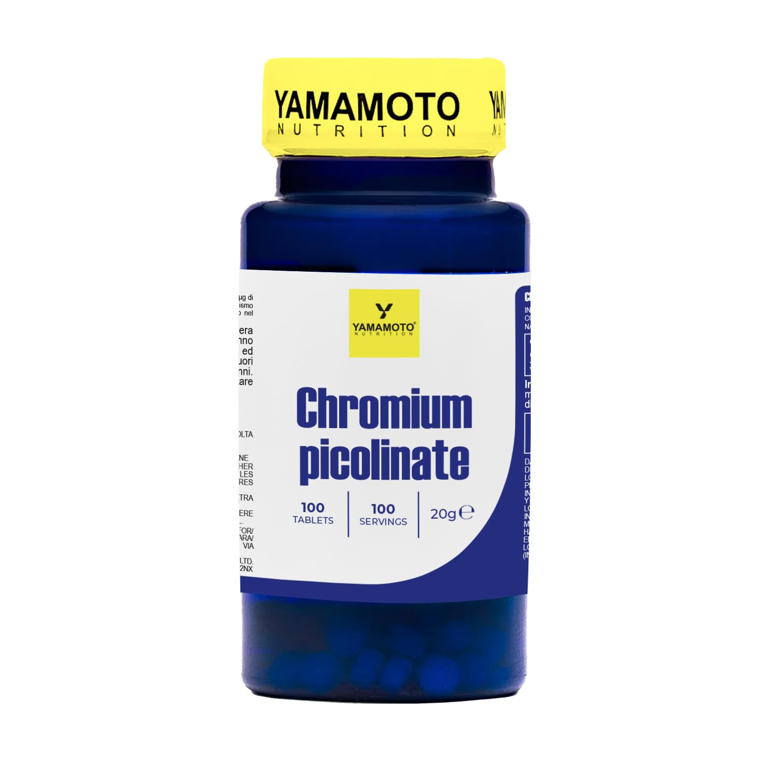 Chromium PICOLINATE integratore alimentare che apporta 200 mcg di Cromo Picolinato 100 compresse