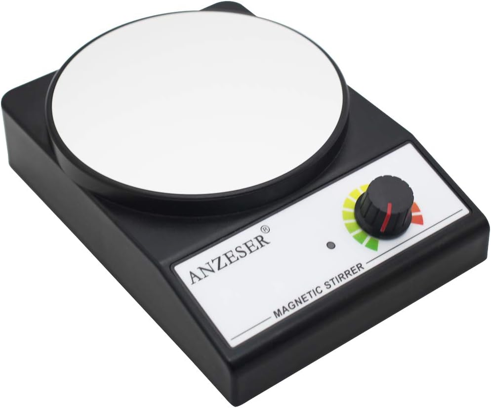 ANZESER Magnetic Stirrer Magnetic Mixer 3500 RPM with Stir Bar Max Stirring Capacity 3000mL (UK PLUG)