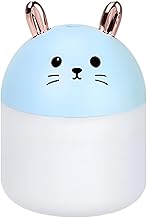 Air Diffuser - Cat Shaped Cool Mist Humidifier with Night Light and Auto Shut-Off, Perfect for Travel, Office, Baby Rooms, Cars, Bedrooms, 200ml, USB Powered (Voltage:5V)