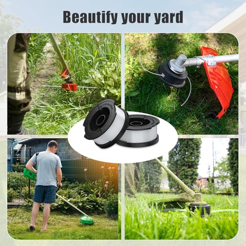 Image of Replacement Spool for Black+Decker 12 Pack Trimmer String 0.065 inch AF-100 Autofeed Replacement Spools(12 Spool+4 Caps)